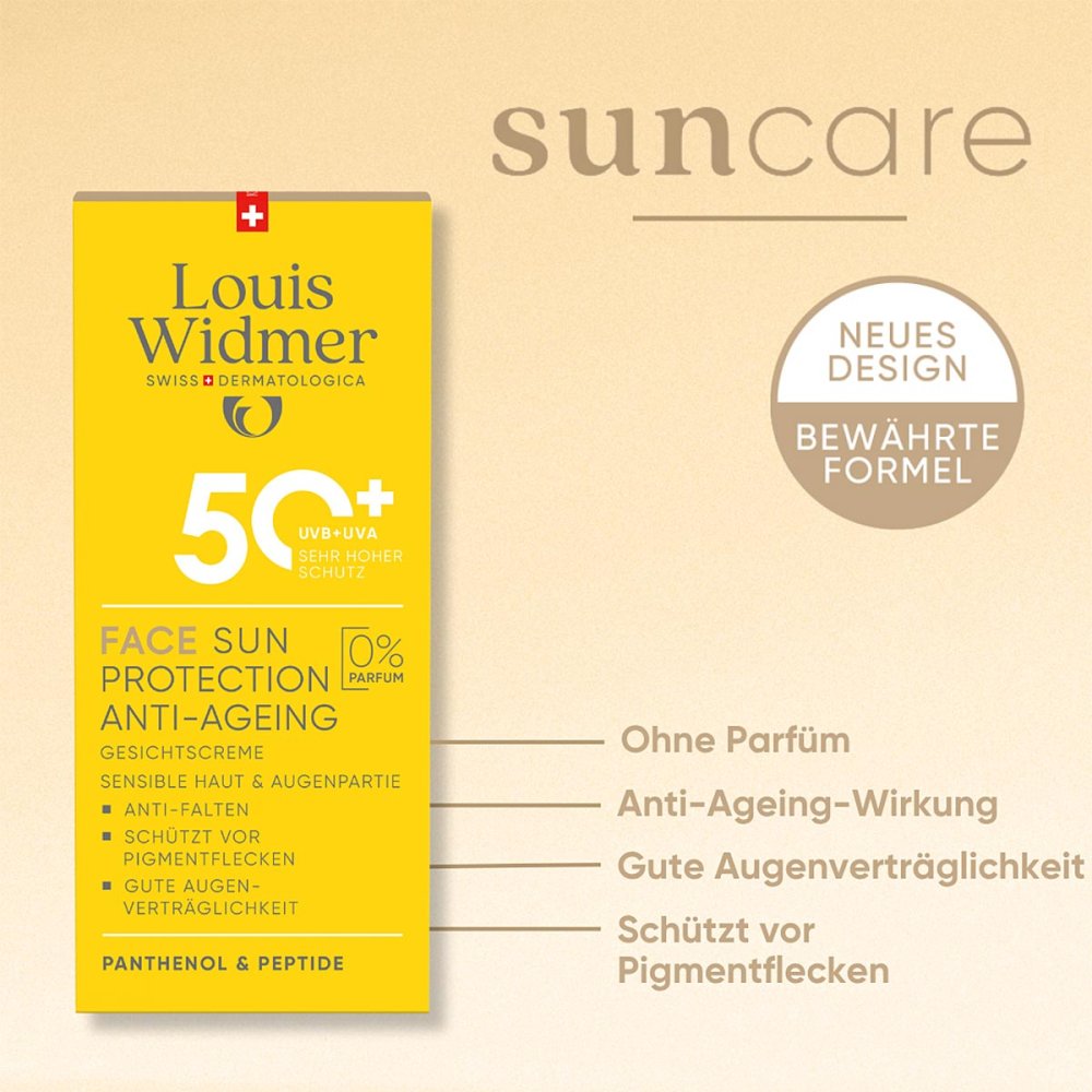 WIDMER Sun Face Sun Protection Anti-Age UV 50+ unparfümiert