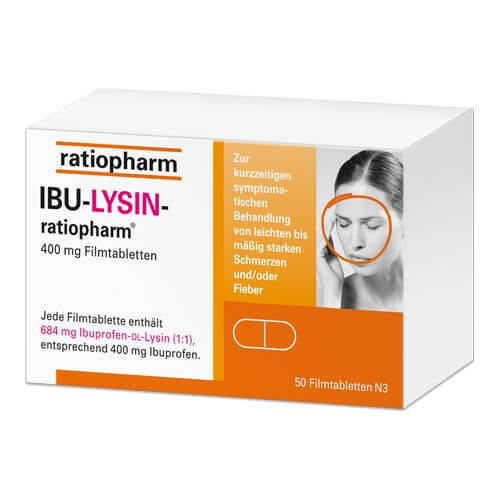 IBU LYSIN-ratiopharm 400 mg Filmtabletten